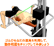 筋トレ時の動作範囲確認法