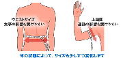 サイズ測定の注意点