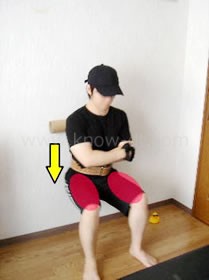 ロールスクワット ステップ2 写真