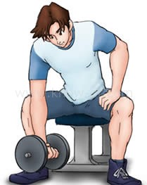 コンセントレーション・カール ステップ1 イラスト